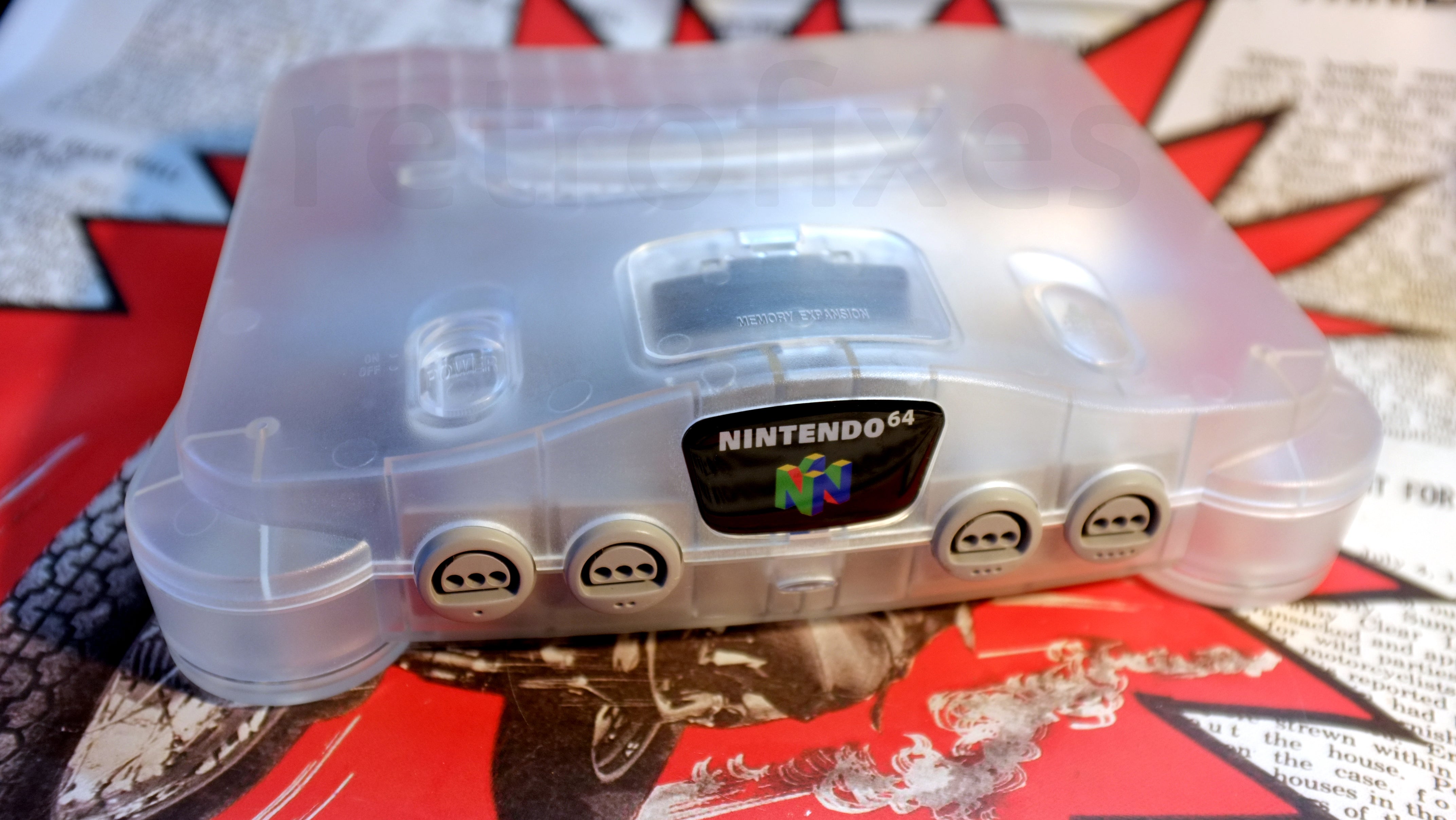 Nintendo offers 64 N64 Ice Blue Clear Blue Console with One Controller